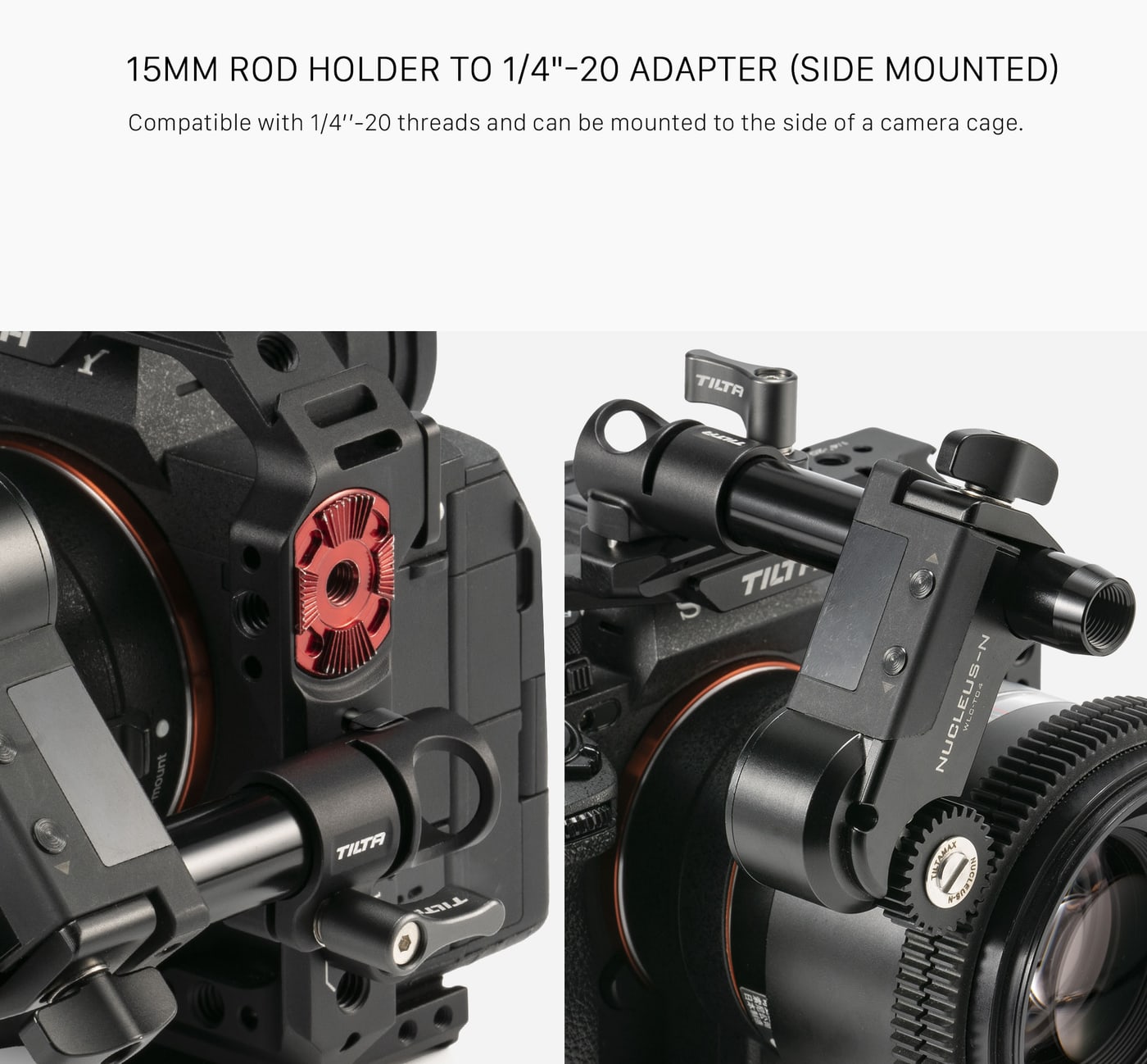 Locating pins and a toggle screw