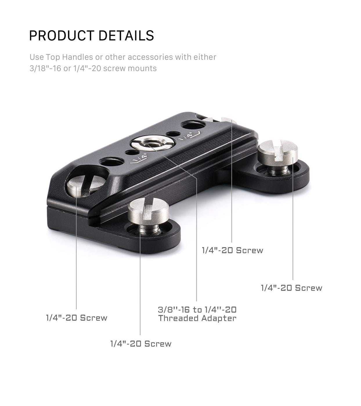Mounting points for a handle and accessories