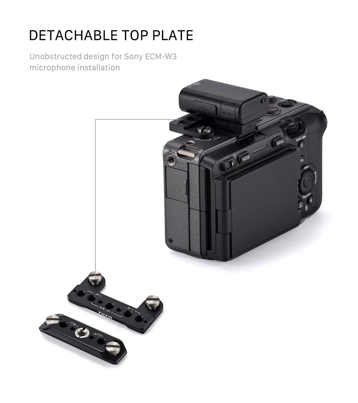 Detachable NATO rail and clear hot shoe