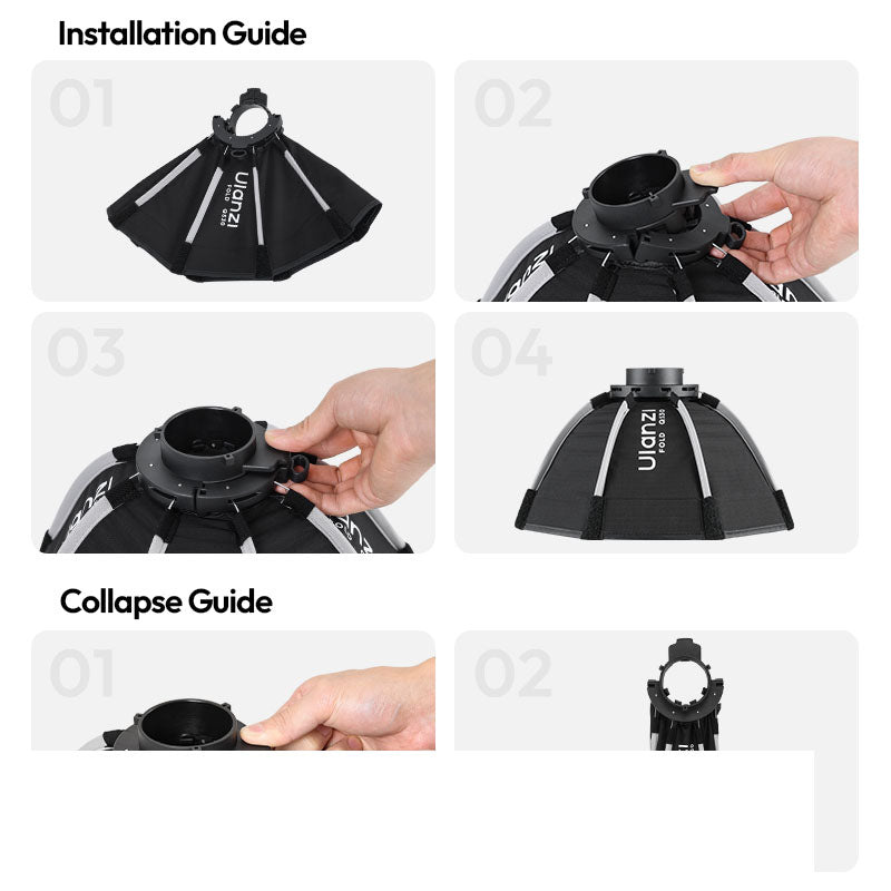 Ulanzi FOLD QS30 – Assembly and collapse guide