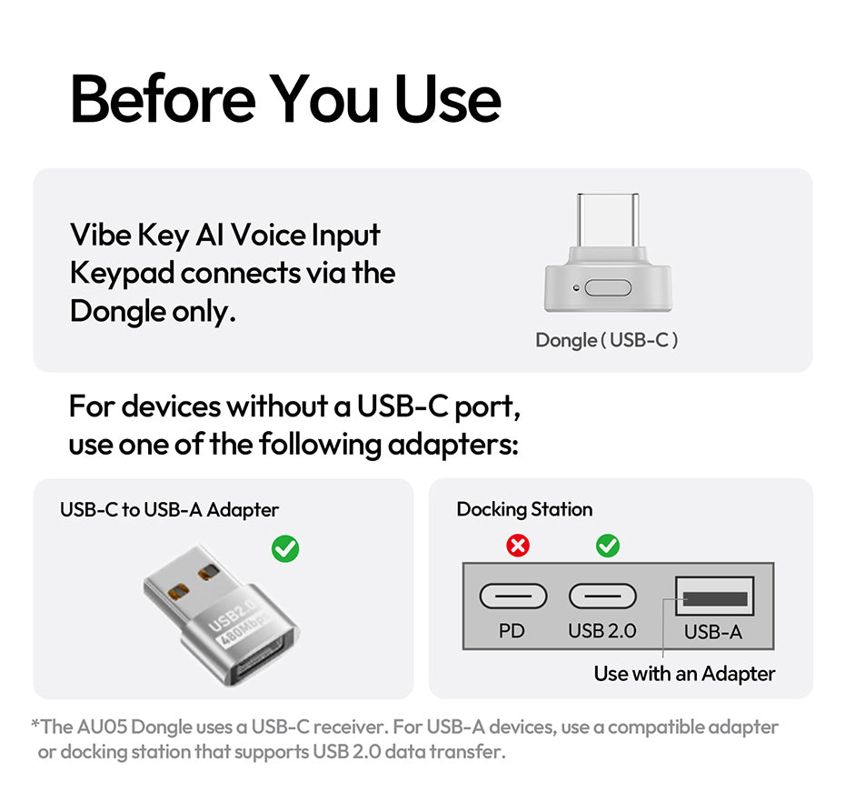 Ulanzi AU05 Vibe Key – Before you start