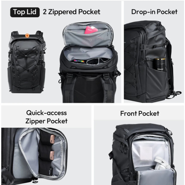 Ulanzi AB01 TAI Outdoor Camera Backpack – Pockets where you need them