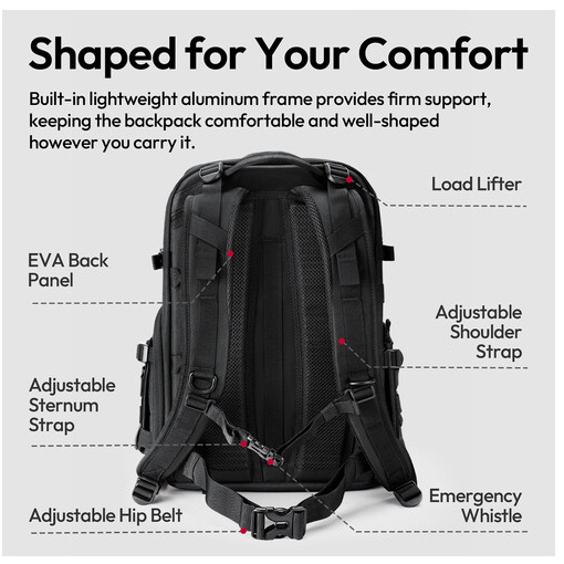 Ulanzi BC007 Tactical Camera Backpack 28L – Comfort on long trips