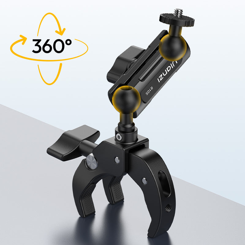 Ulanzi R105 Y Super Clamp – Double ball head with 360° rotation