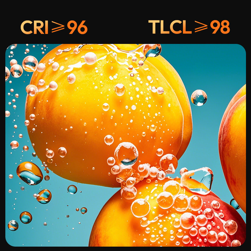 Ulanzi C01 100W COB light – True colours: CRI ≥96, TLCI ≥98