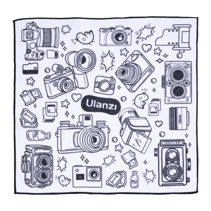 Ulanzi C068 černobílá ochranná látka – Black and white camera print