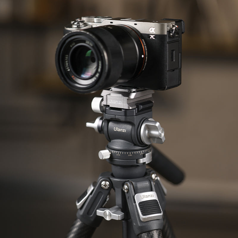Ulanzi C061 Uka Quick Release Kit – On a tripod with a ball head