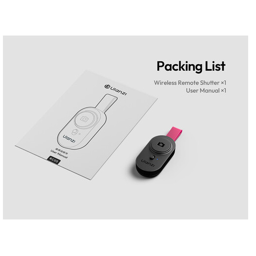 Ulanzi RC05 bezdrátová spoušť – Pocket size with a carry loop