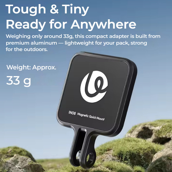 Ulanzi IN08 Magnetic Adapter for GO Ultra – Light yet durable material