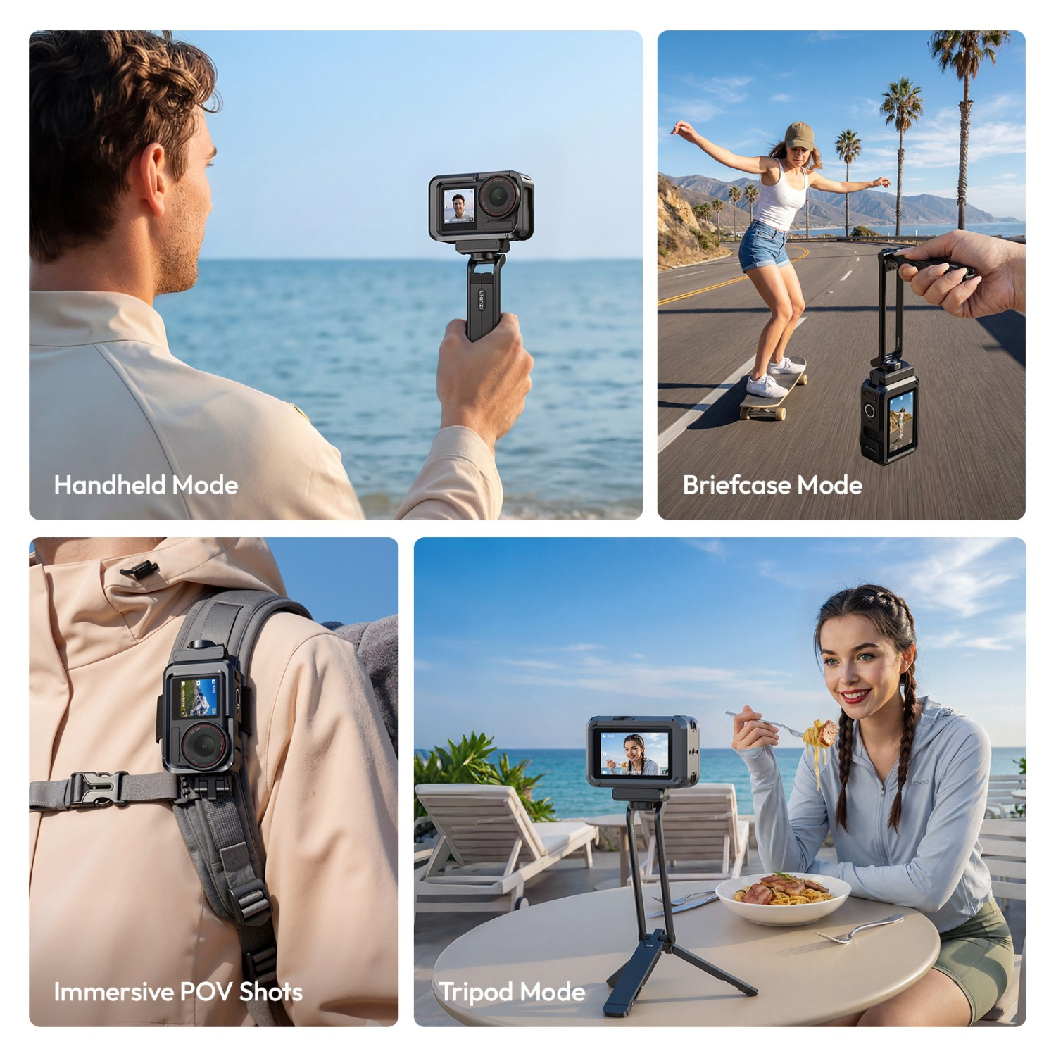 Ulanzi MA70 magnetický ministativ – Four ways to shoot