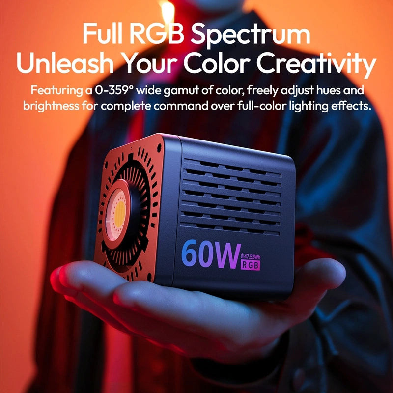 Ulanzi C60RGB COB LED světlo – Full RGB spectrum