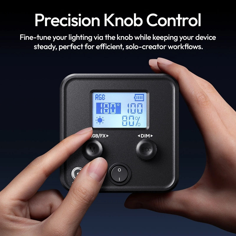 Ulanzi C60RGB COB LED světlo – Precise control with a knob