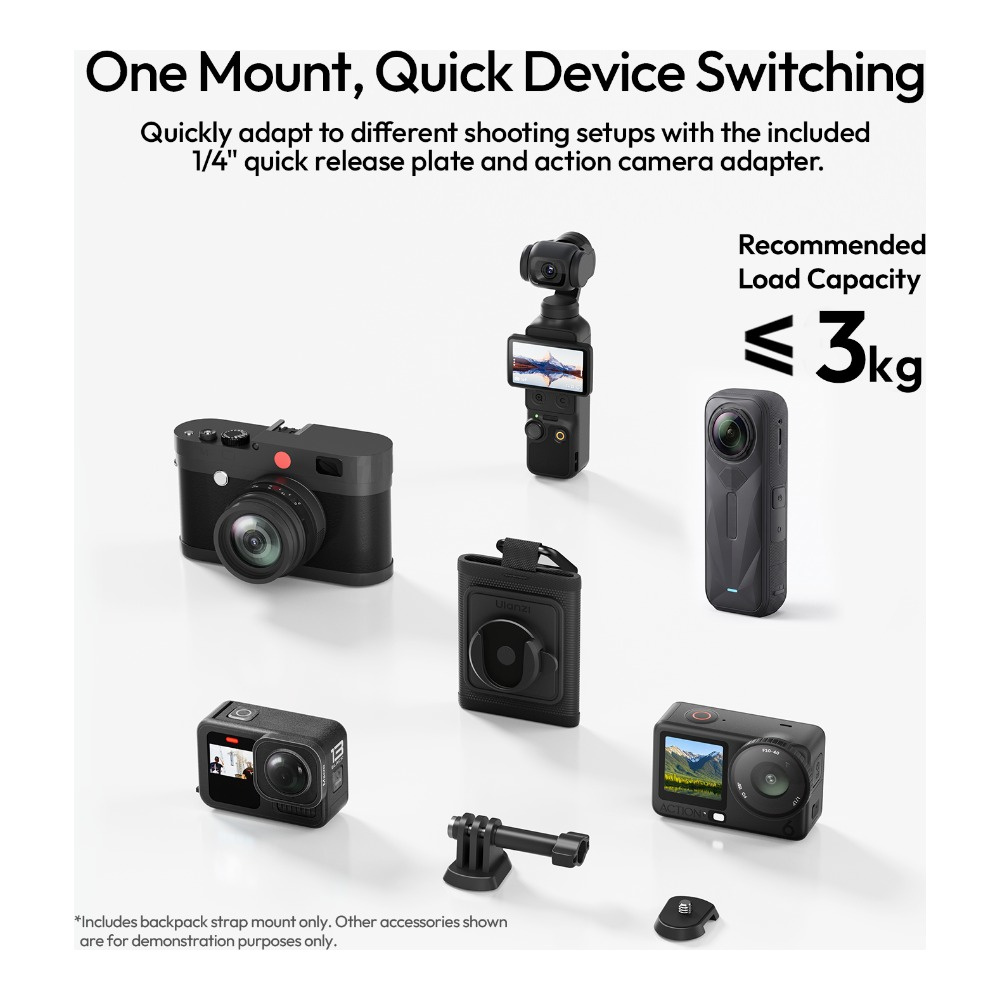 Ulanzi CA01 Cka – 1/4″ plate and action cam adapter