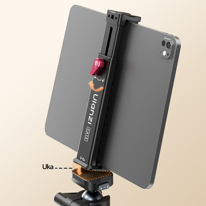 Ulanzi CA15 OneLock Tablet Clamp – Arca and Uka mounting