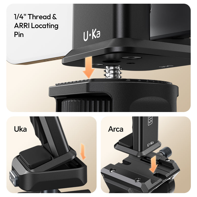Ulanzi CA15 OneLock Tablet Clamp – 1/4″ thread with ARRI pin