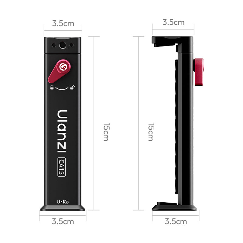Ulanzi CA15 OneLock Tablet Clamp – Compact dimensions