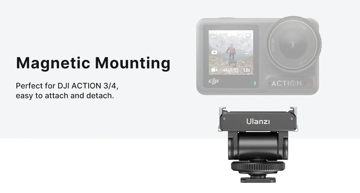 Ulanzi Cold Shoe Mount Adapter CA22 – Magnetic mounting