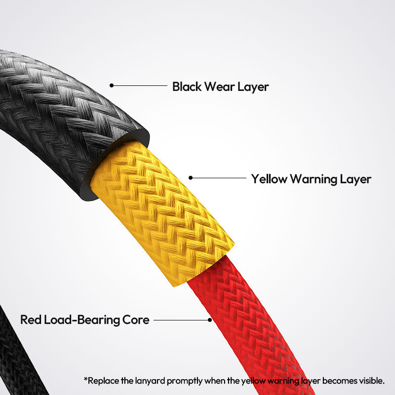 Ulanzi CSS1 U-Snap Camera Shoulder Strap (Shadow Black) – Strong fibre and a warning layer