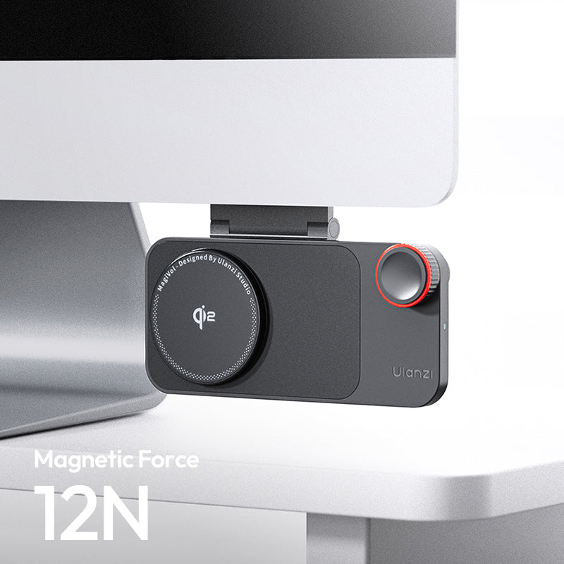 Ulanzi CW15 Qi2 15W bezdrátová nabíječka pod monitor – A magnet that holds while you type
