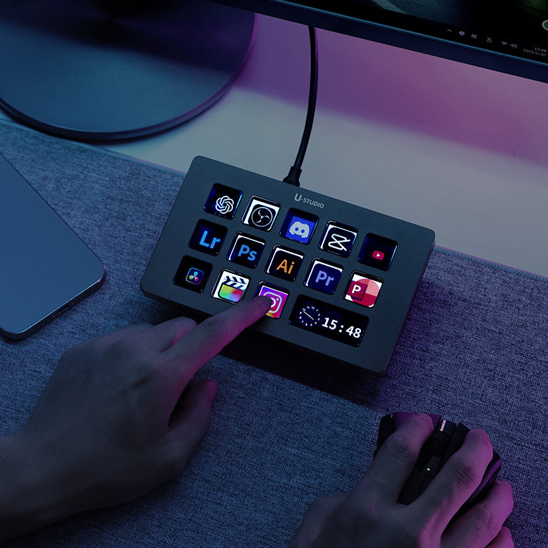 Ulanzi D200H Deck Dock – 13 color LCD buttons