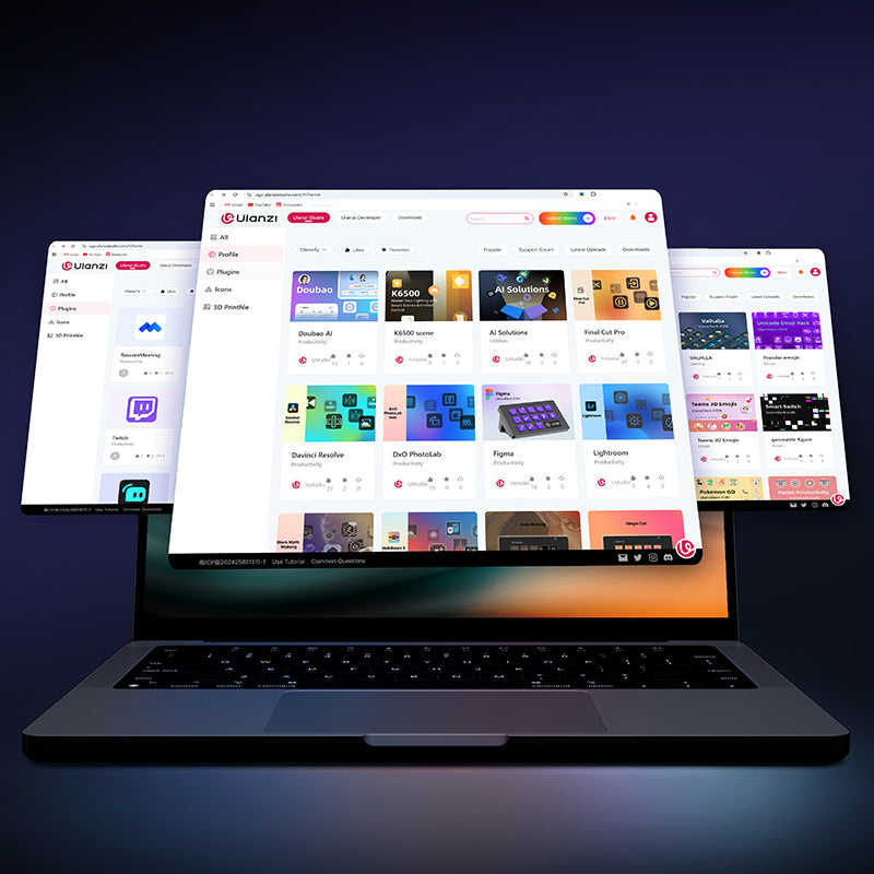 Ulanzi D200H Deck Dock – Plugins and presets in Ulanzi Studio