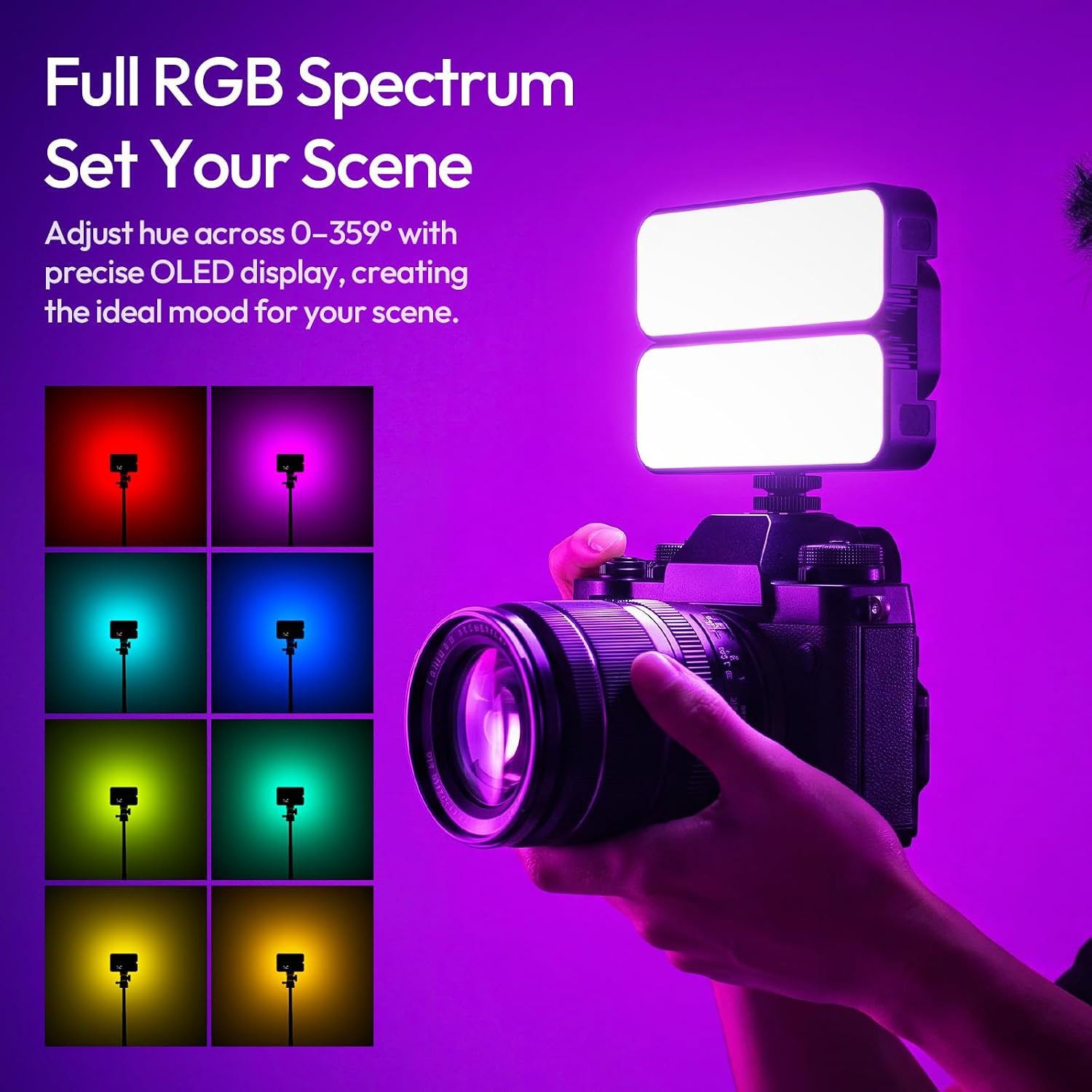 Ulanzi FOLD8 black – Full RGB spectrum