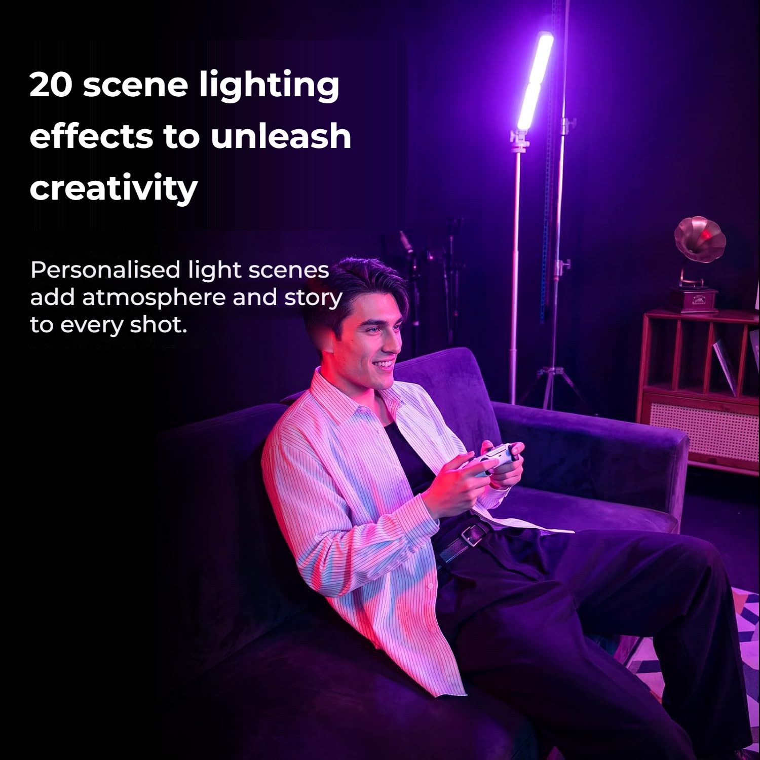 Ulanzi FOLD8 black – 20 lighting effects