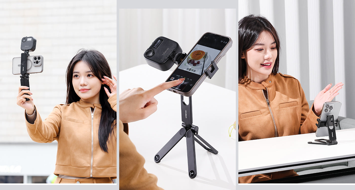 Ulanzi MA26 kapesní stativ na telefon – Tripod, grip and adjustable angle