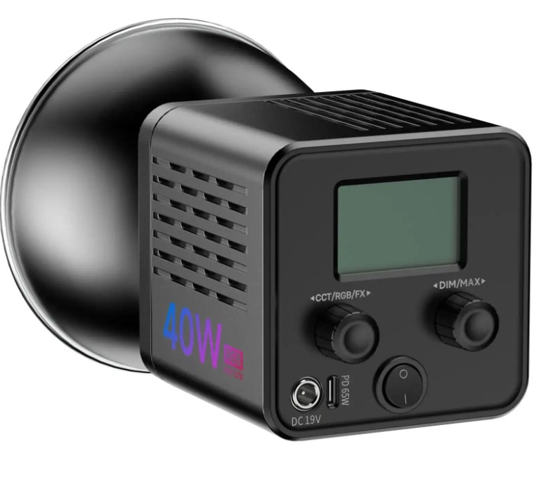 Ulanzi L024 40W RGB – Controls on the back