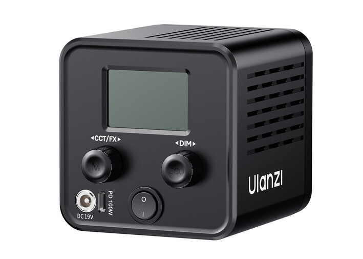 Ulanzi C60 Bi-Color LED světlo – Display and two knobs on the back