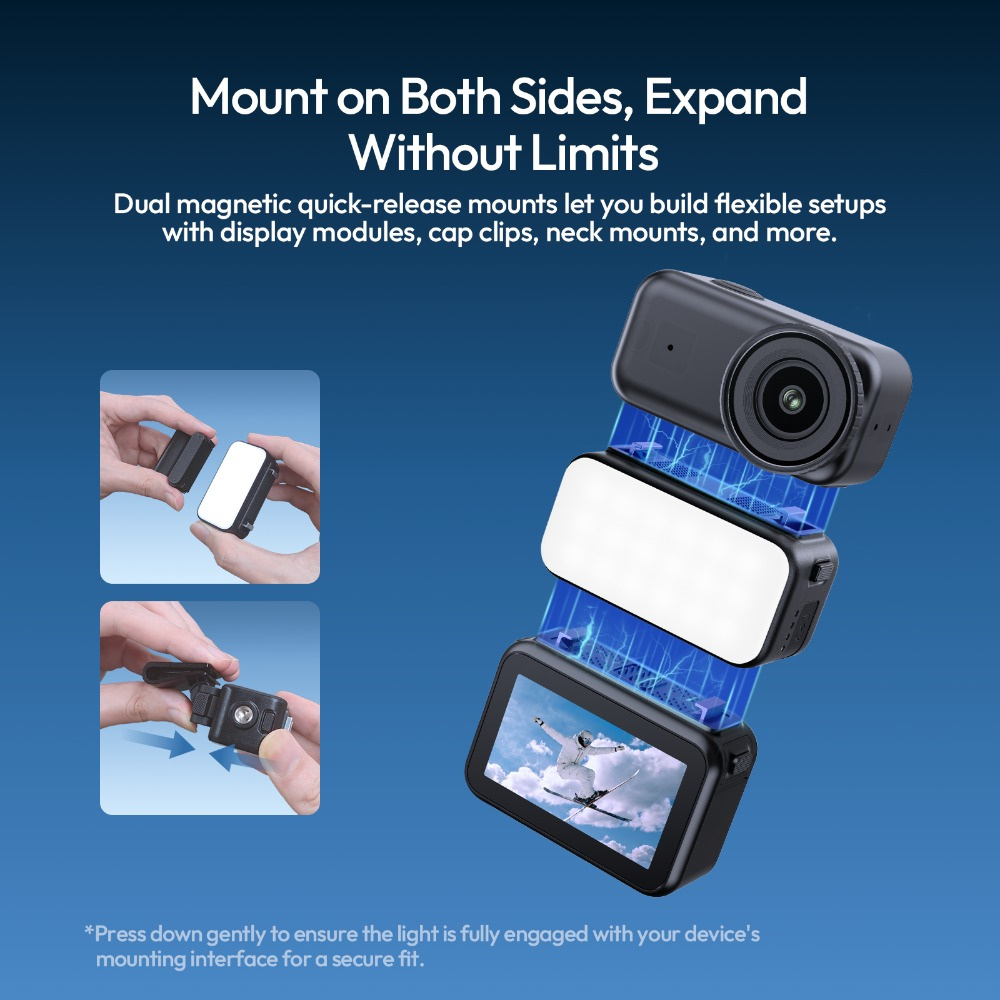 Ulanzi LM25 – Quick release on the front and back