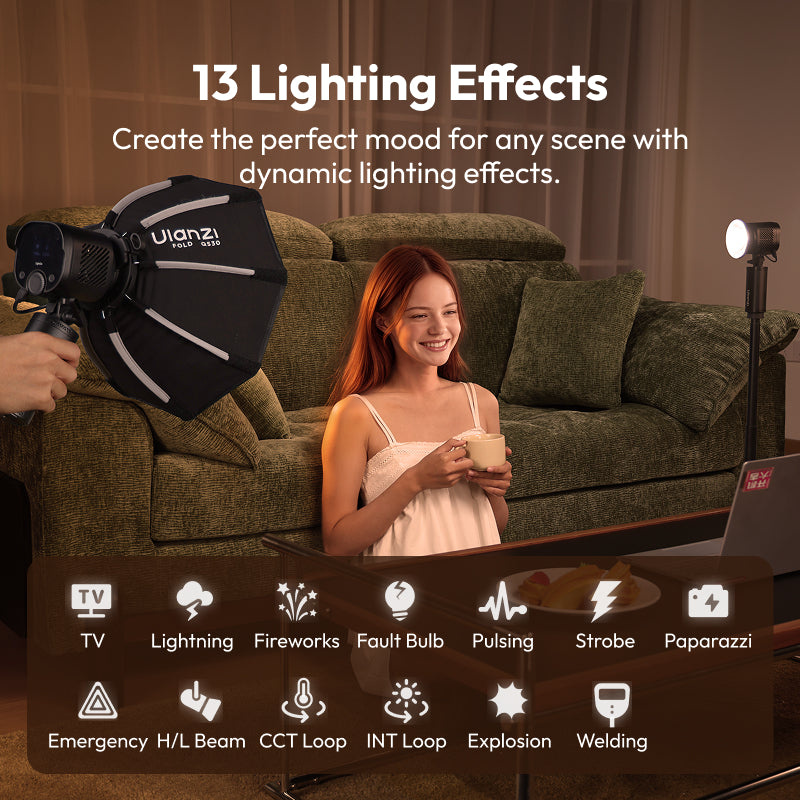 Ulanzi LC60 LightOn – Thirteen lighting effects