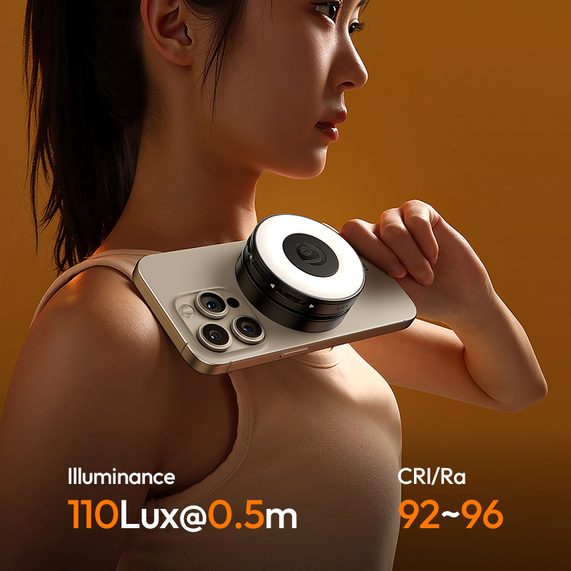 Ulanzi LM23 magnetické světlo na telefon, 2. generace – 110 lx and CRI 92–96