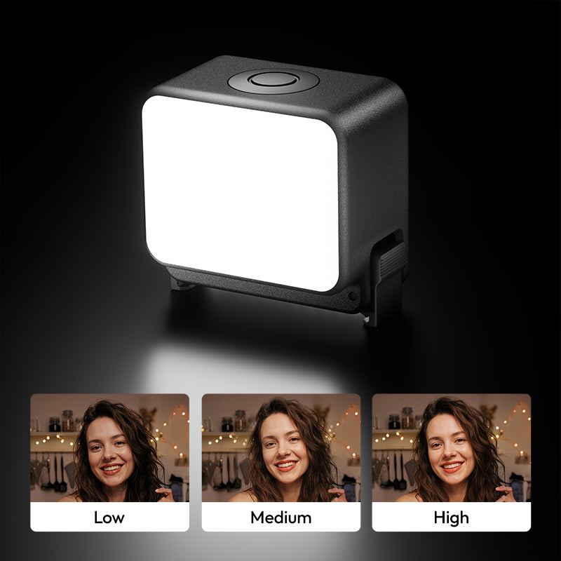Ulanzi LM24 rychloupínací mini světlo II – Three brightness levels