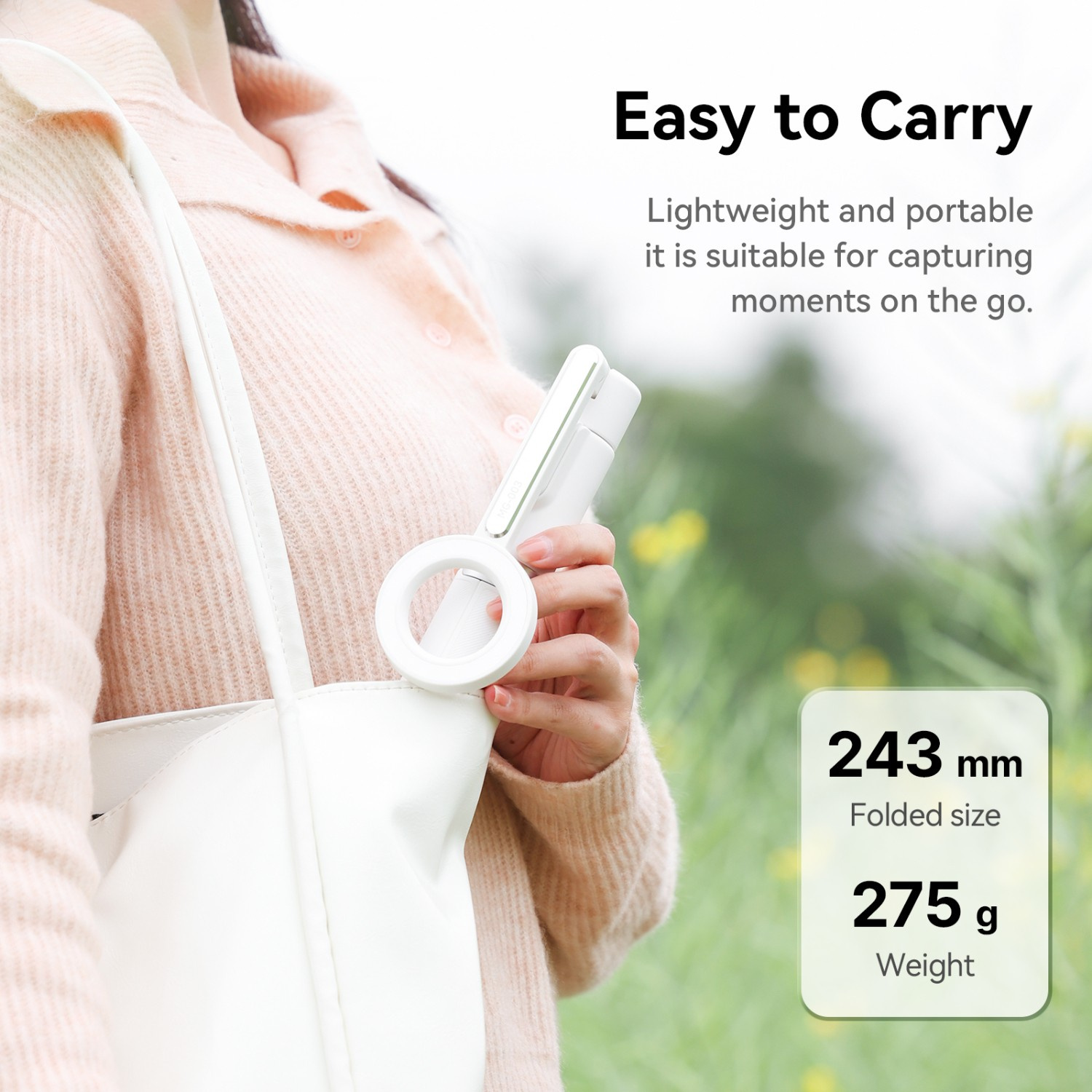 Ulanzi MG-003 Pro V3 bílý – Folded, it fits in a bag