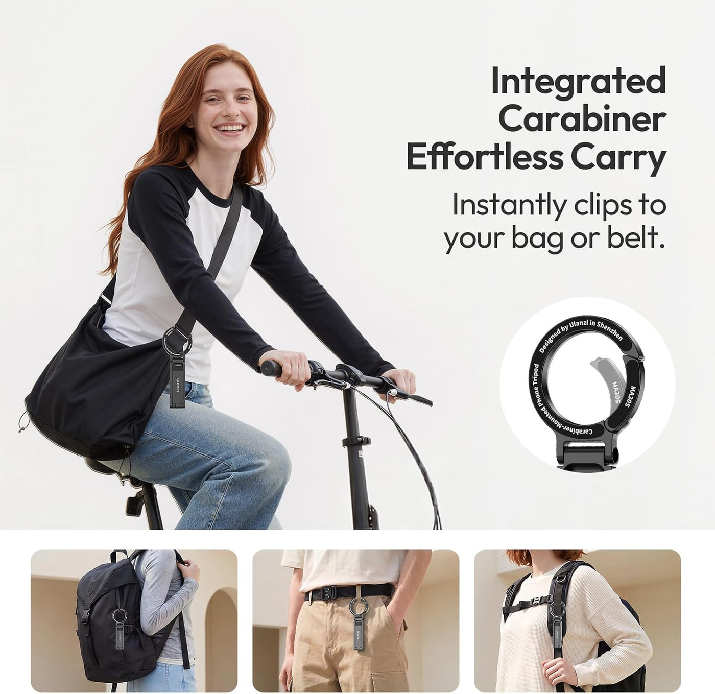 Ulanzi MA30S magnetický ministativ – The carabiner is the body