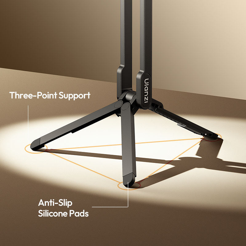 Ulanzi MA57 MagSafe stativ s karabinou – Three-legged base with silicone pads