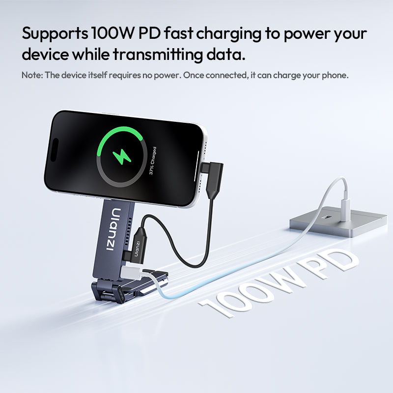 Ulanzi MA58 MagLock SSD box s držákem – 100 W PD power while transferring data