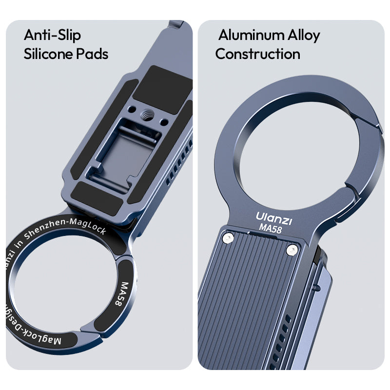 Ulanzi MA58 MagLock SSD box s držákem – Aluminium and anti-slip pads
