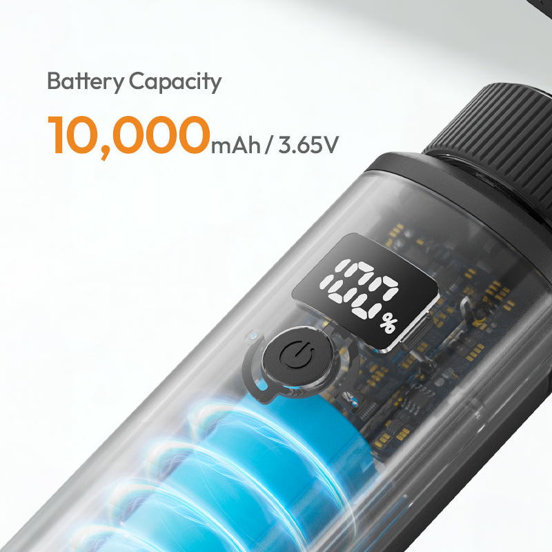 Ulanzi MA93 nabíjecí rukojeť 10 000 mAh se stativem – 10,000 mAh, enough to last a day