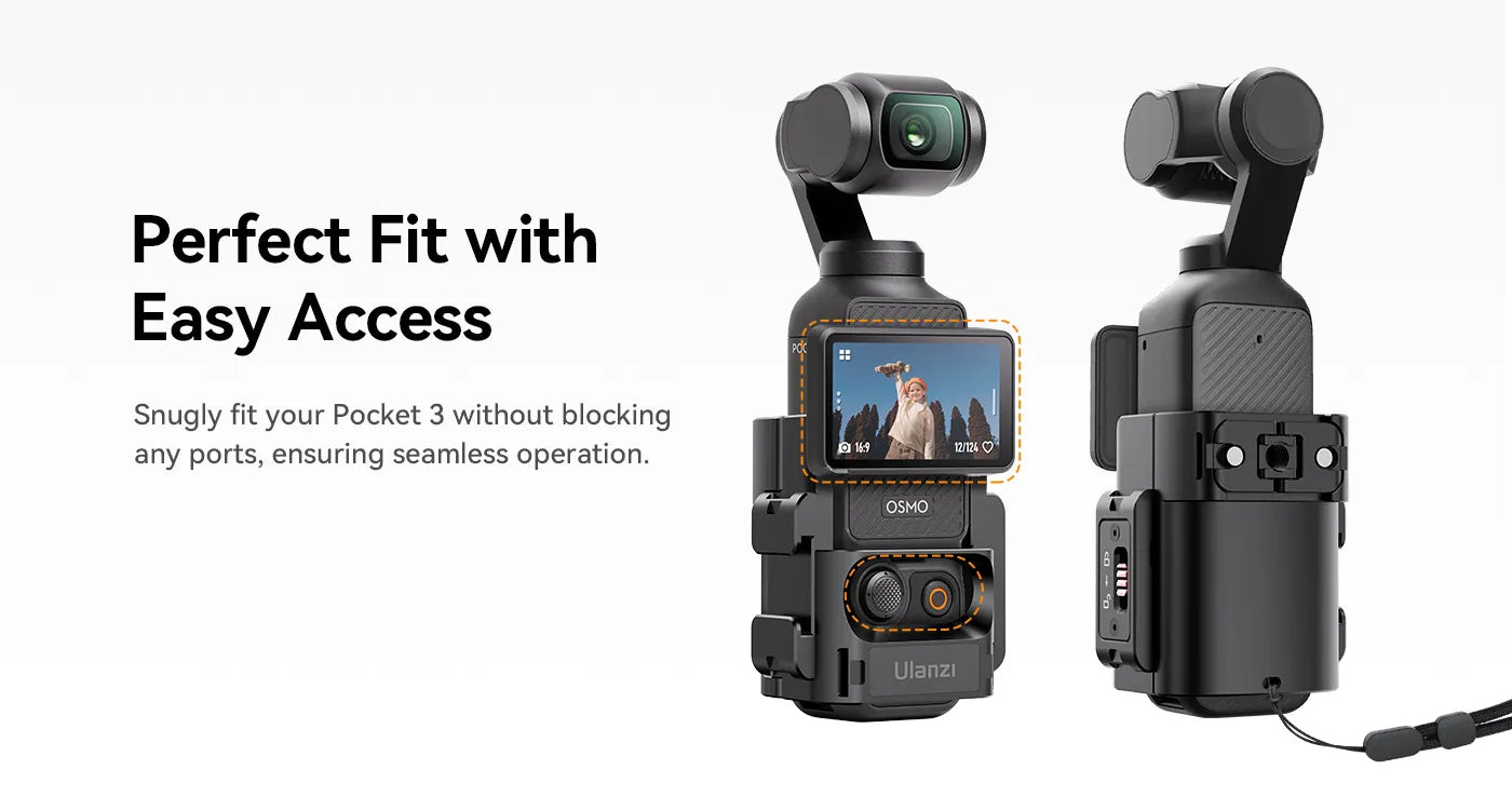 Ulanzi PK-06 adaptér pro Pocket 3 – Perfect fit, free ports