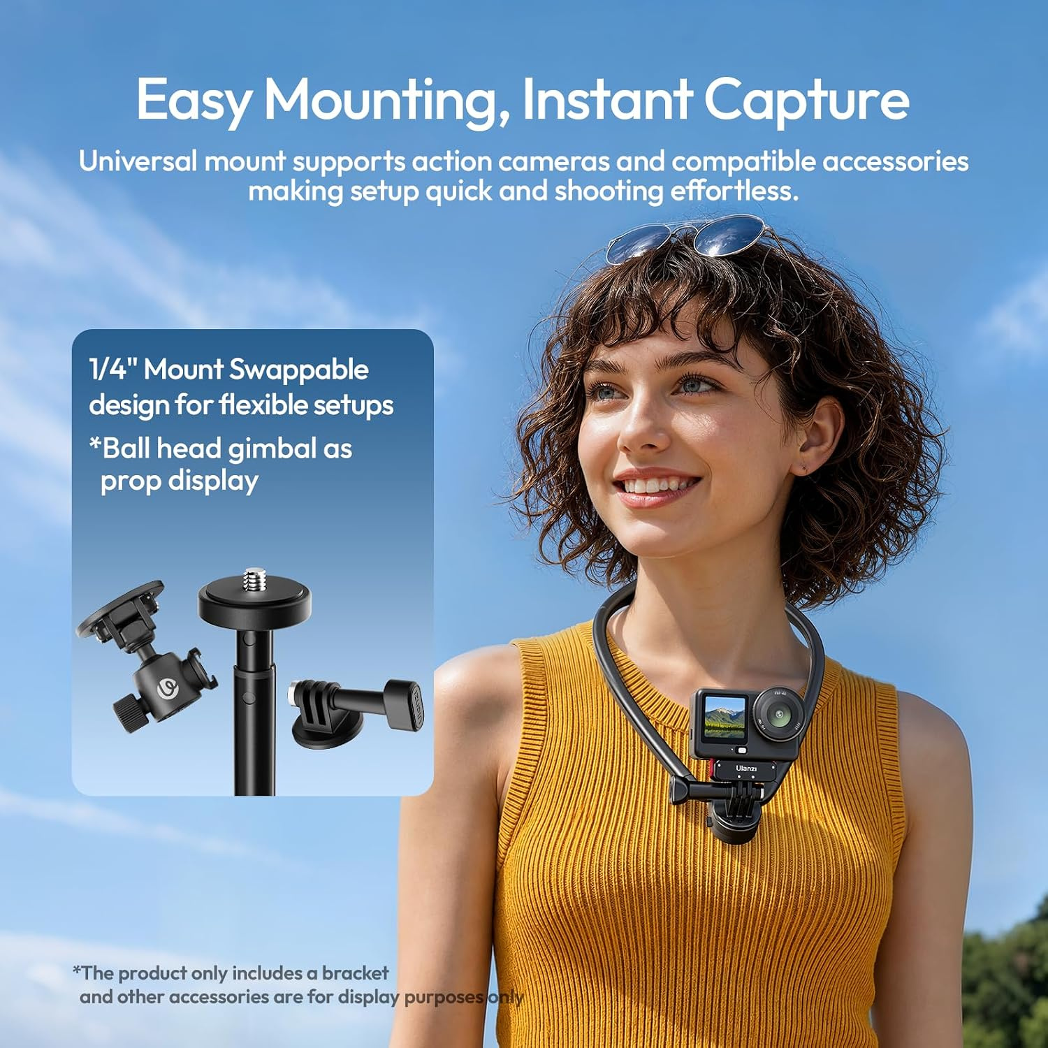 Ulanzi MT18 action cam – 3-prong mount for action cameras