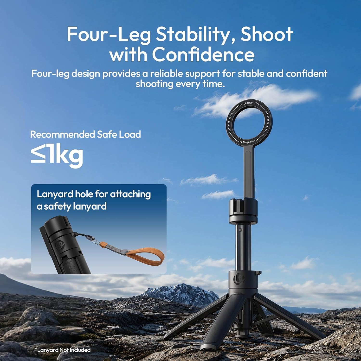 Ulanzi MT18 MagSafe – Four legs for stability