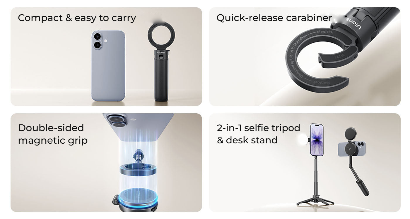 Ulanzi MT71 magnetická selfie tyč – Main features at a glance