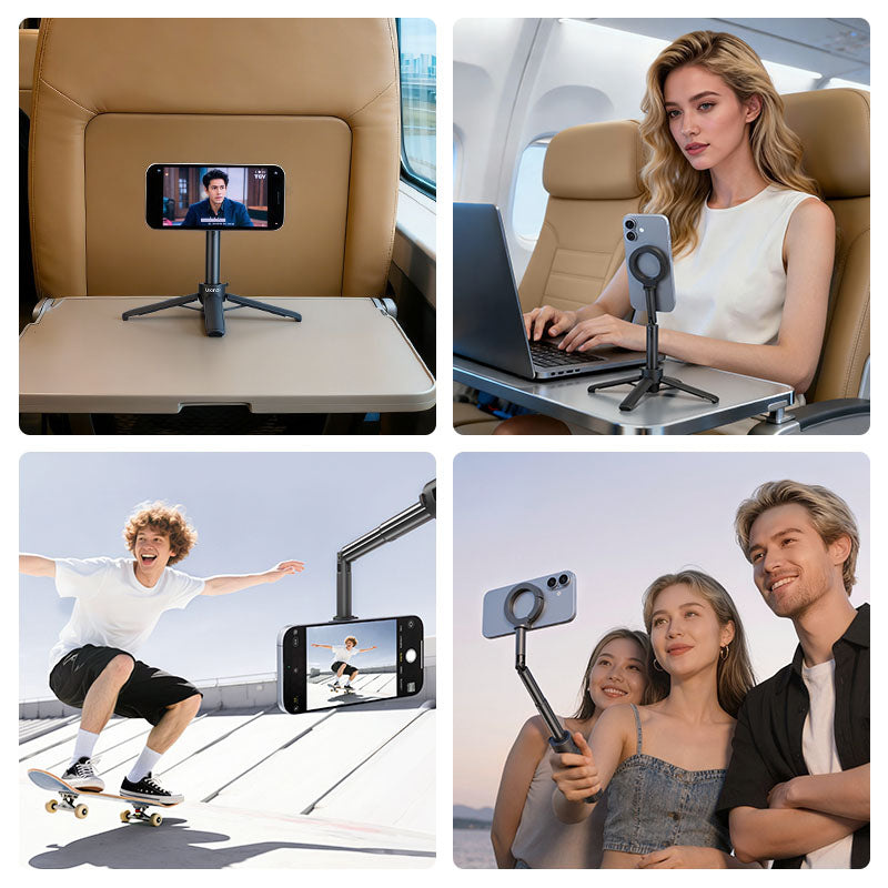 Ulanzi MT71 magnetická selfie tyč – A selfie stick and a desk stand
