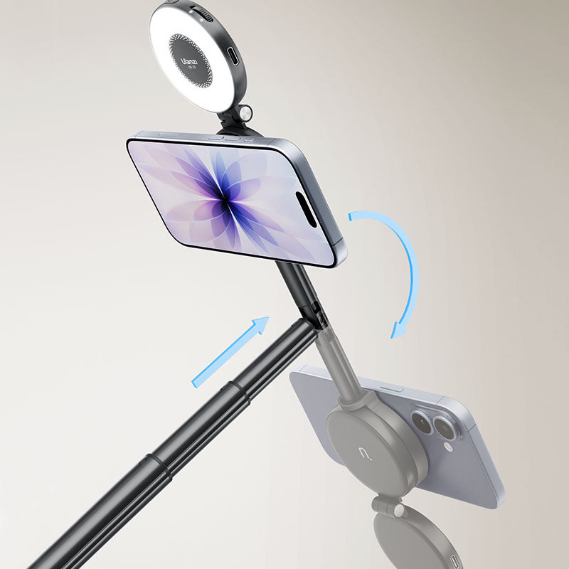 Ulanzi MT71 magnetická selfie tyč – Head tilts up to 180°
