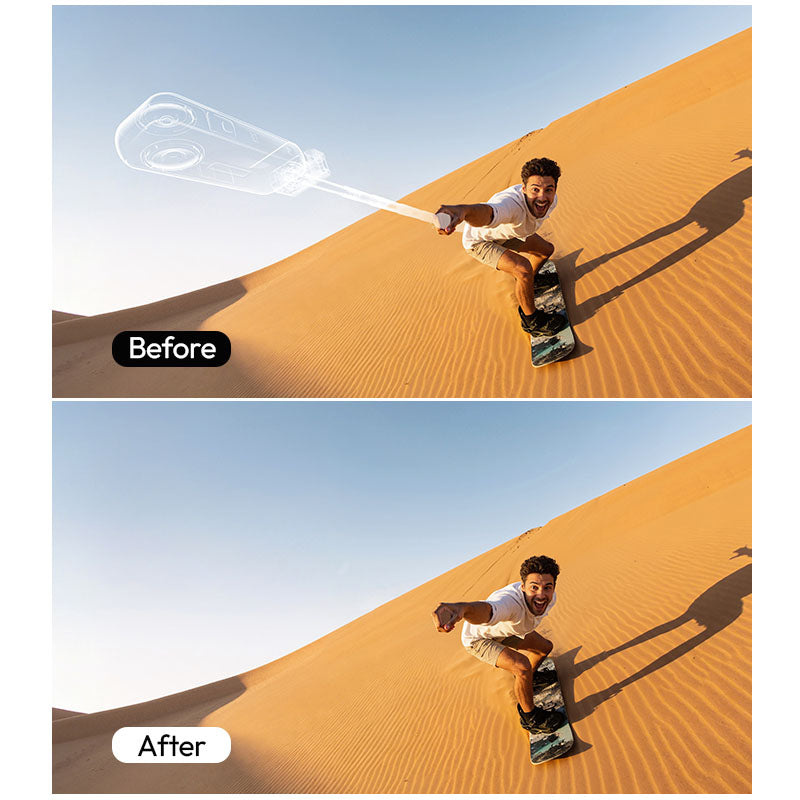 Ulanzi MT98 skládací selfie tyč – An invisible selfie stick for 360° cameras