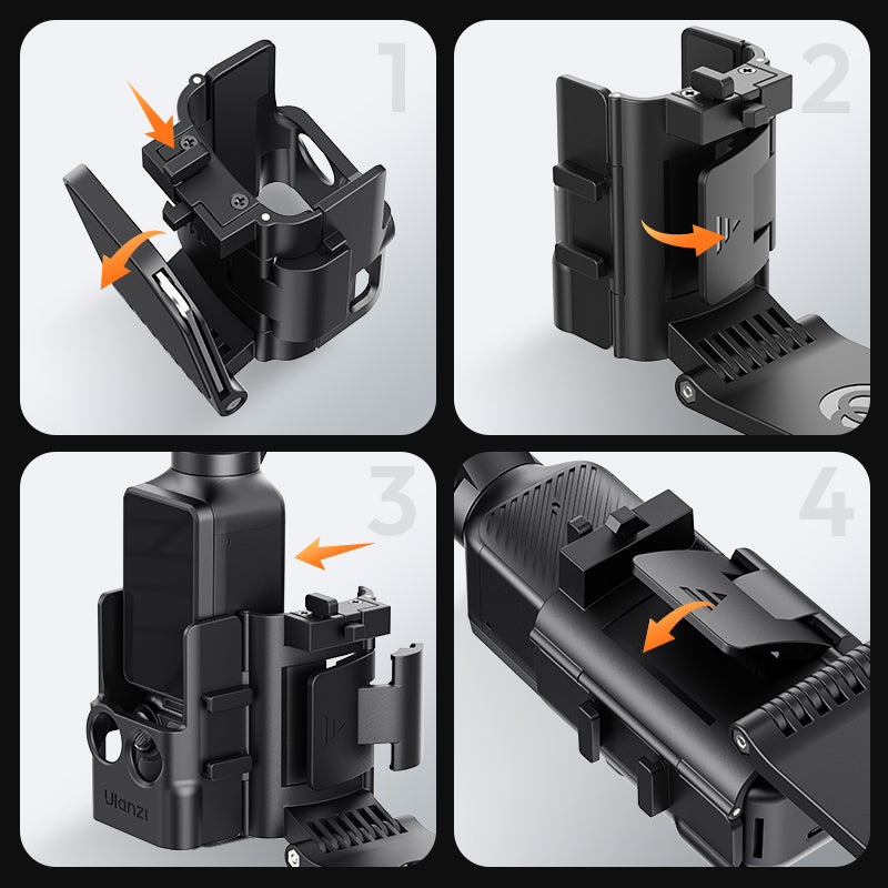 Ulanzi PK15 magnetický držák pro Pocket 3 – Installation step by step