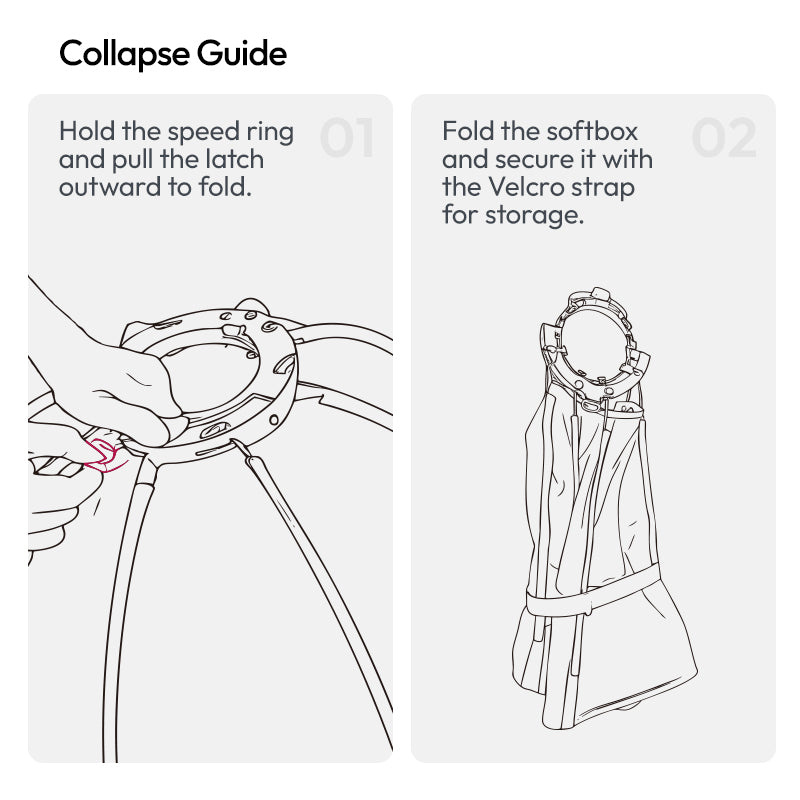 Ulanzi FOLD QS80 softbox 80 cm Bowens – How to fold it