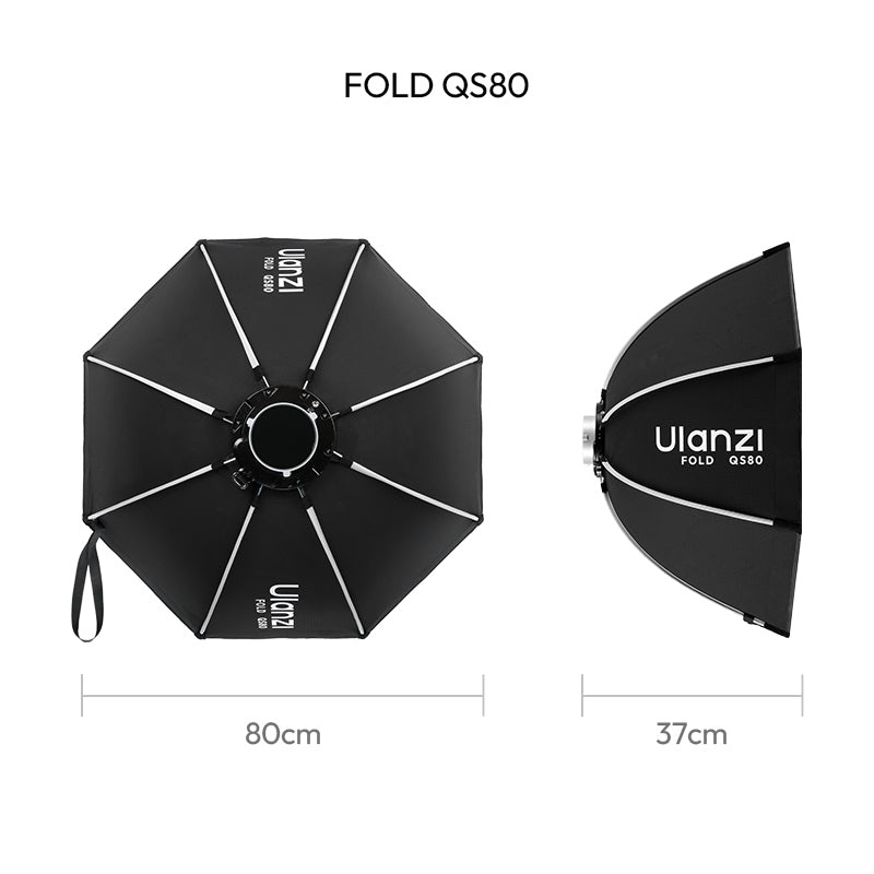 Ulanzi FOLD QS80 softbox 80 cm Bowens – Dimensions